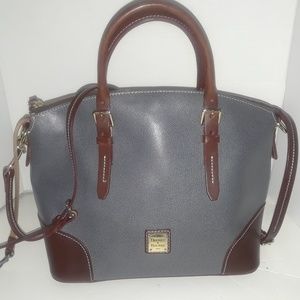 Dooney & Bourke Grey Domed Satchel Hand Bag